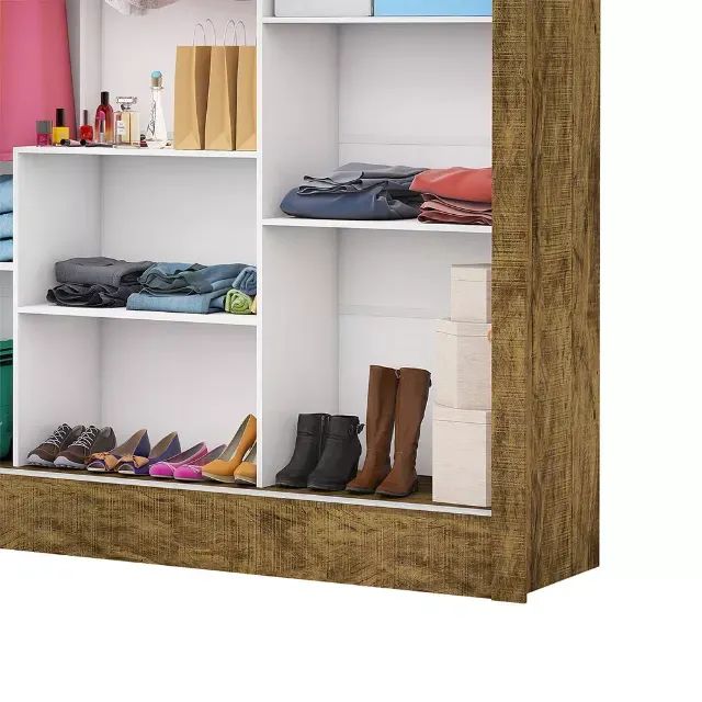 Guarda Roupa Casal Fortaleza 3 Portas Carioca Móveis - Foto 3