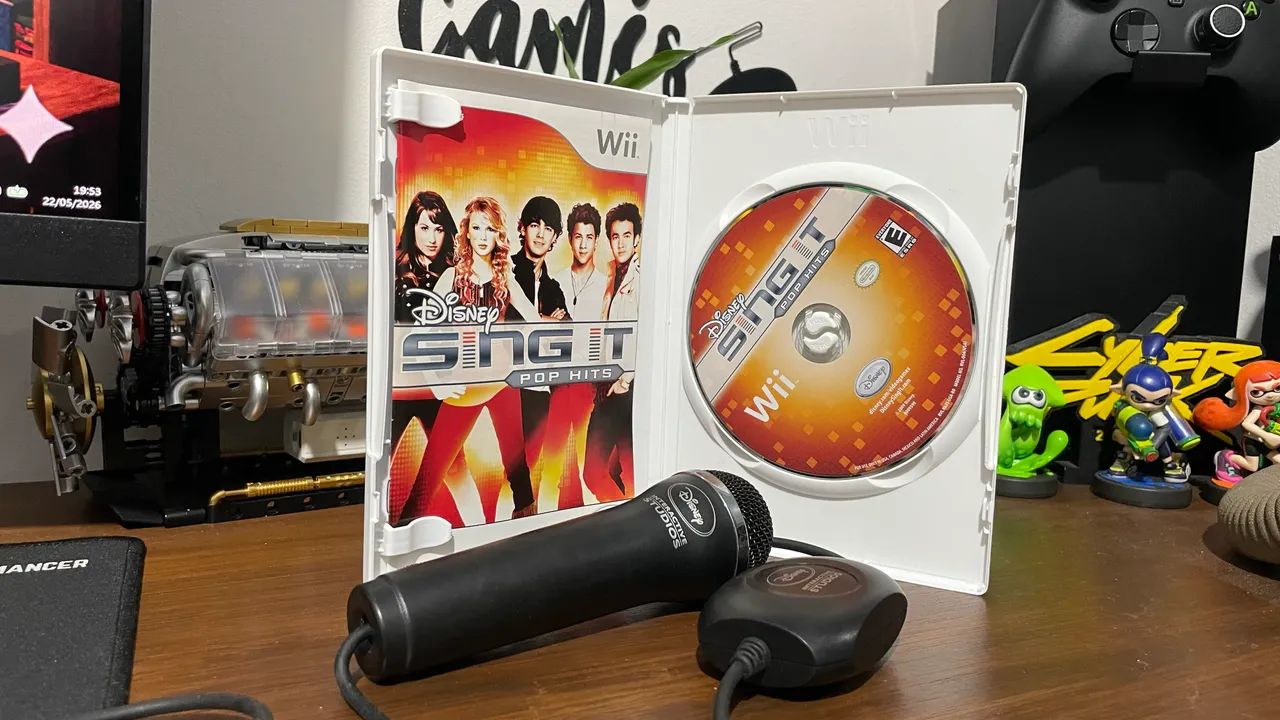 Kit Disney Sing It Pop Hits + Microfone Nintendo Wii - Foto 3