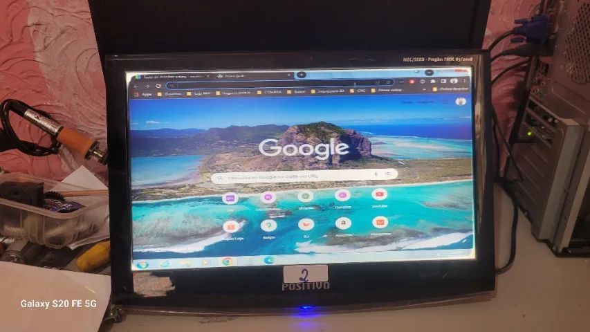 Monitor LG SAMSUNG  POSITIVO pequenos defeitos - Foto 2