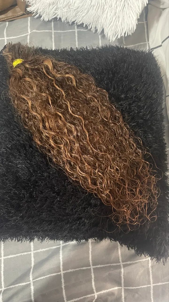 Cabelo humano cacheado a vapor - Foto 2