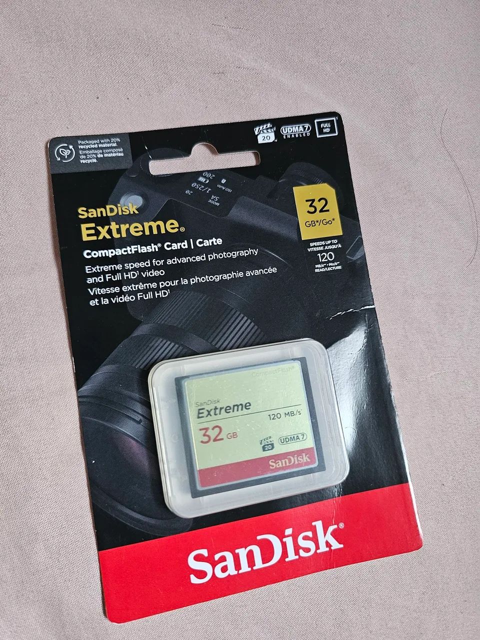 Cartão de memória CF Sandisk 32 Gb