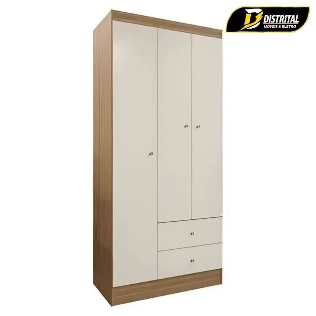 Guarda Roupa Versa 3 Portas Pronta Entrega