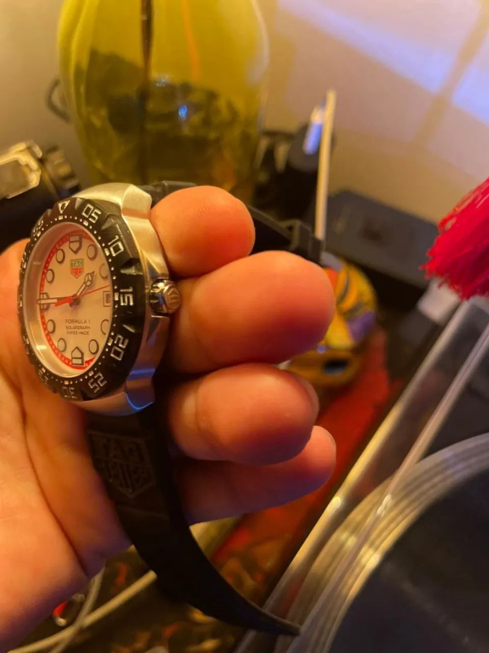 Relógio TAG HEUER FORMULA 1 AUTOMÁTICO PULSEIRA PRETA - Foto 3