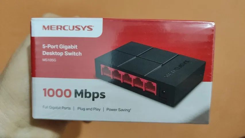 Switch Gigabit RJ45 de 5 porta MERCUSYS MS105G - Foto 4