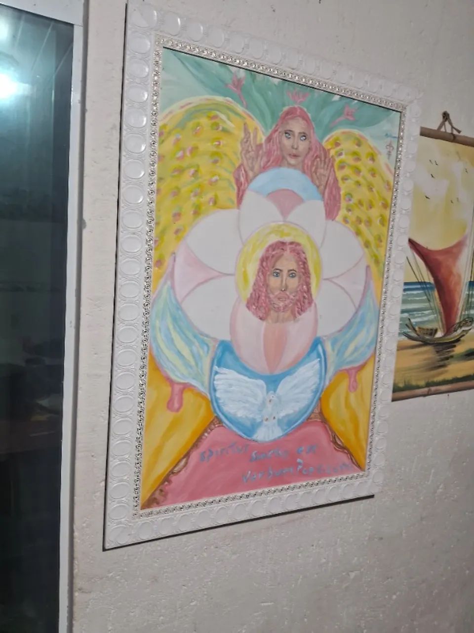 Quadro Cristo e o paradisíaco 