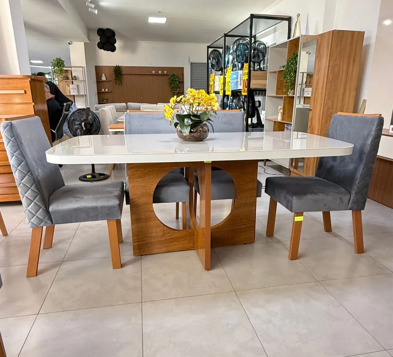 Mesa de Jantar 180x90 6 Lugares 100% MDF Pronta Entrega  - Foto 3