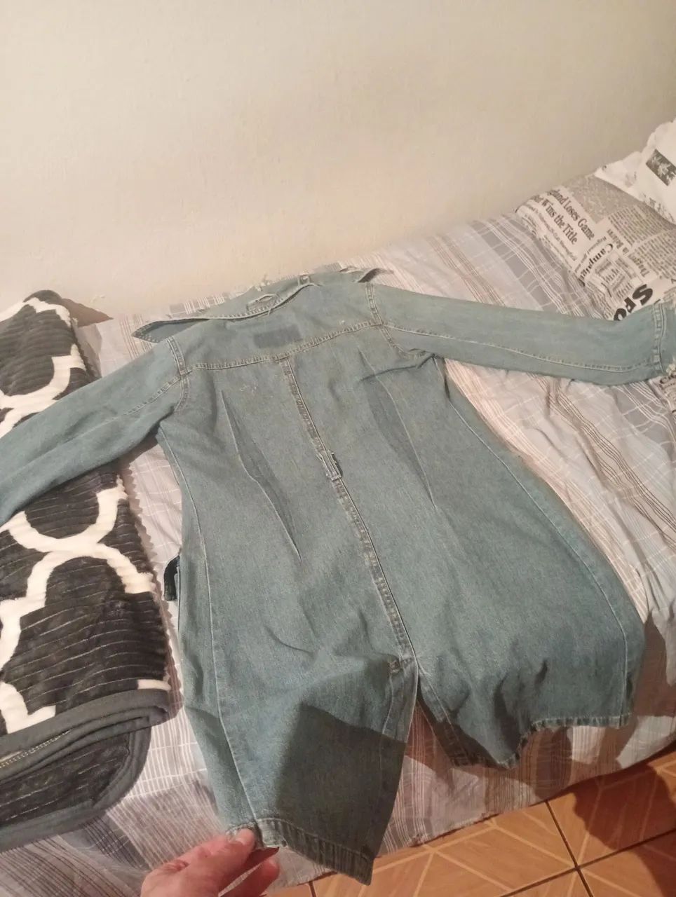 Sobretudo jeans feminino  - Foto 3