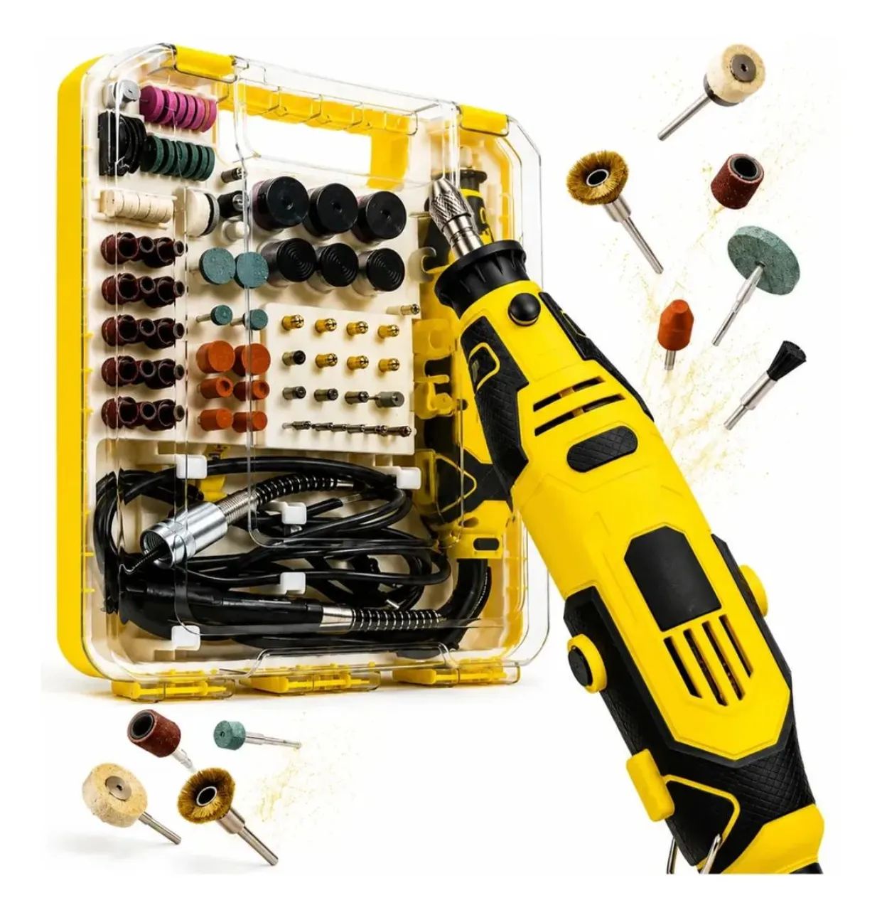 Micro retifica com kit 191 acessórios 750W NOVO pronta entrega  - Foto 4