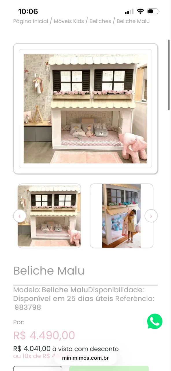 Cama casinha beliche  - Foto 3