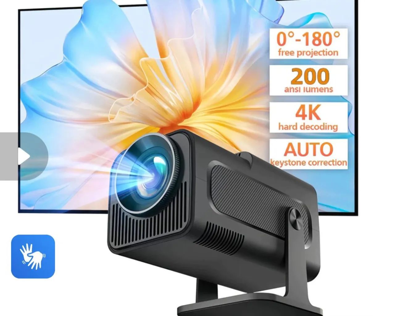 Projetor para assistir filmes séries YouTube Netflix etc - Foto 2