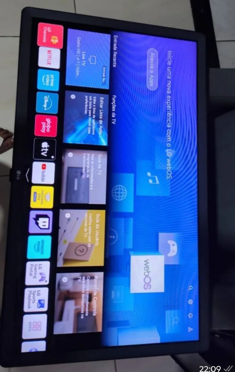 Vendo TV LG 32 polegadas smart completa com inteligência artificial Super Nova vários ap l - Foto 5