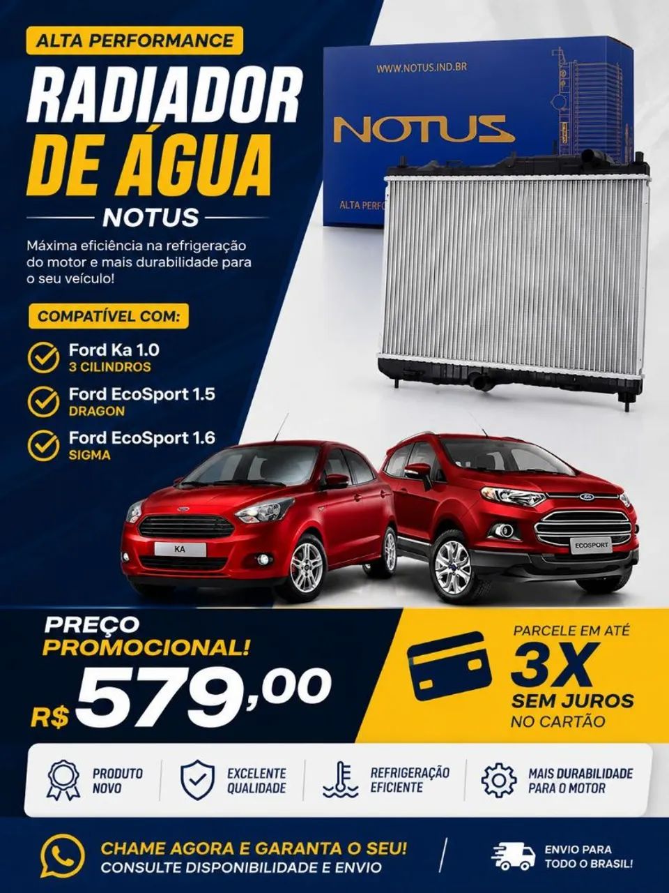 Vendo radiador de água 