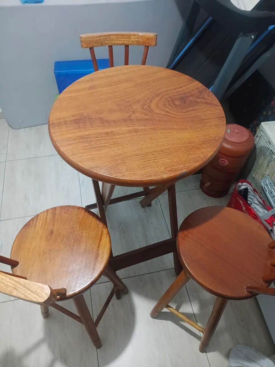 Mesa dobravel bistro e cadeiras 