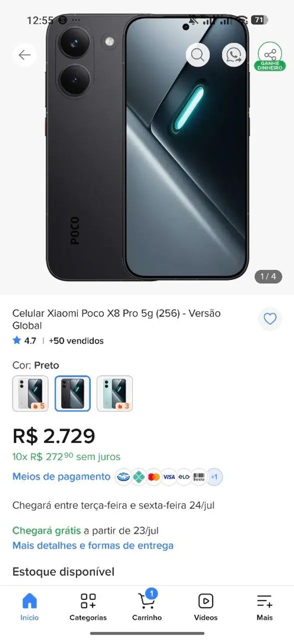 Troco Poco x8 pro por iPhone 