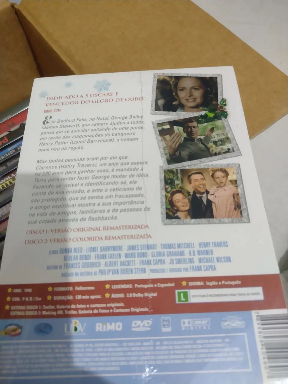 Dvd Duplo A Felicidade Não se Compra - Versões Preto e Branco e Colorida - Foto 2