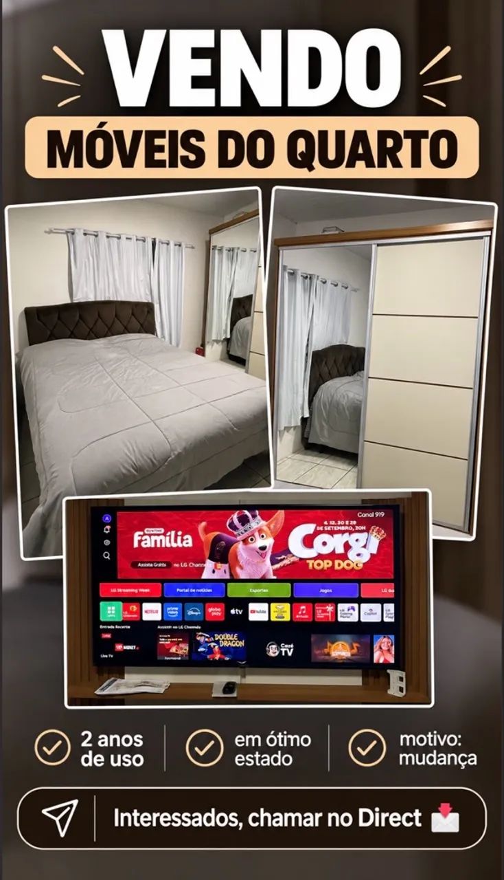 Vendo móveis do quarto 