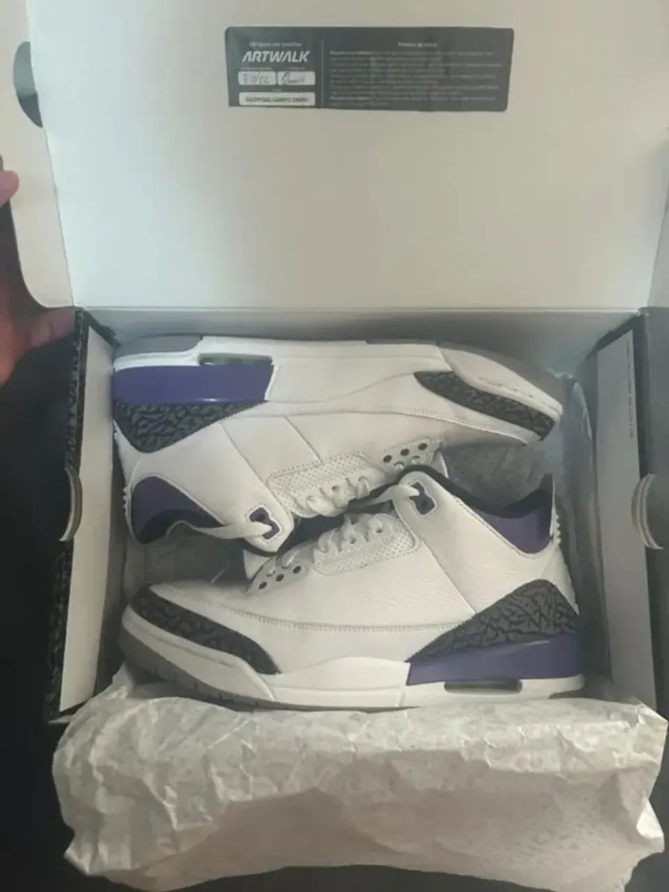 Nike Air Jordan 3 Dark Iris Original tam 42 (não aceito troca) - Foto 2