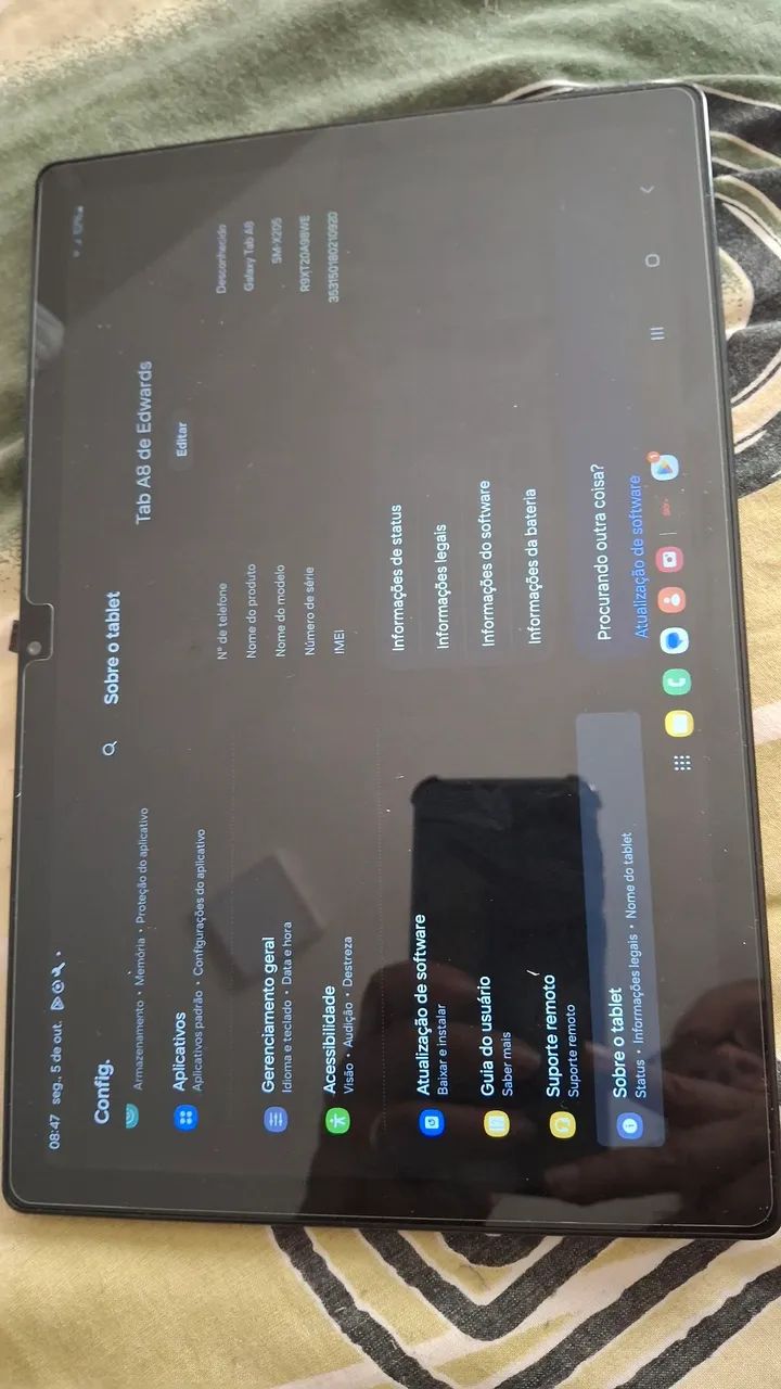 Tablet samsung A8