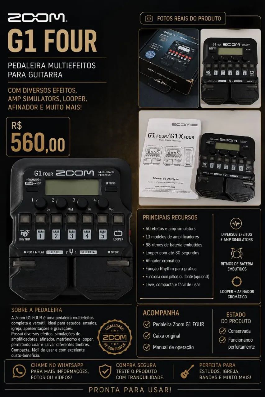 *VENDO ZOOM G1 FUOR* 
