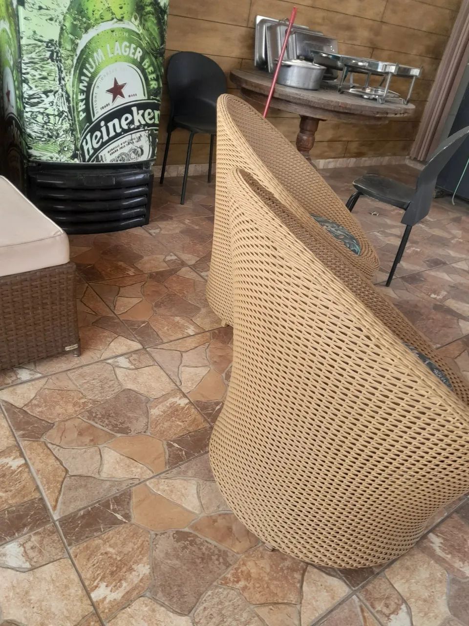 Conjunto de 2 chaise em fibra sintetica  - Foto 2