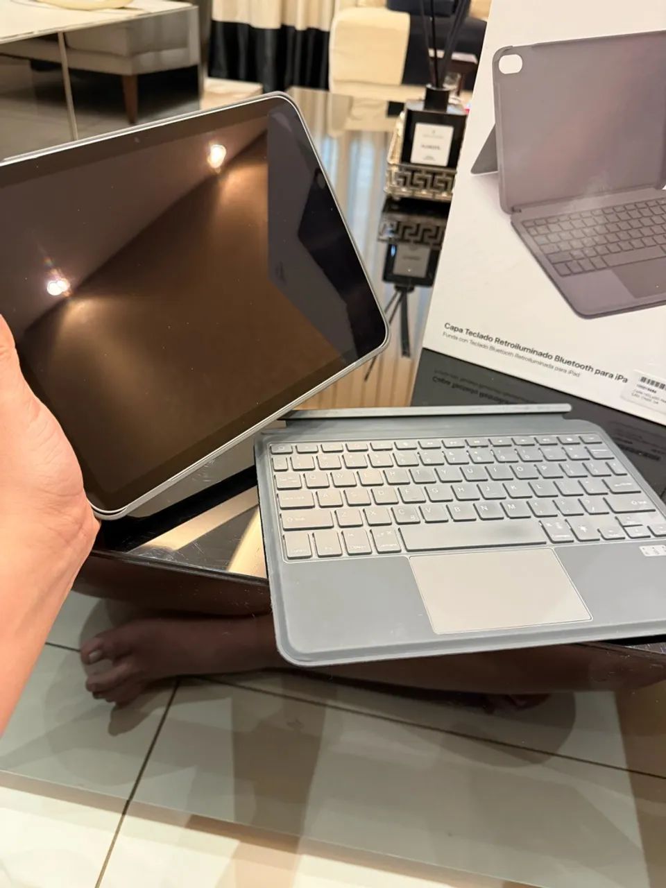 Capa iPad Iplace com teclado  - Foto 3