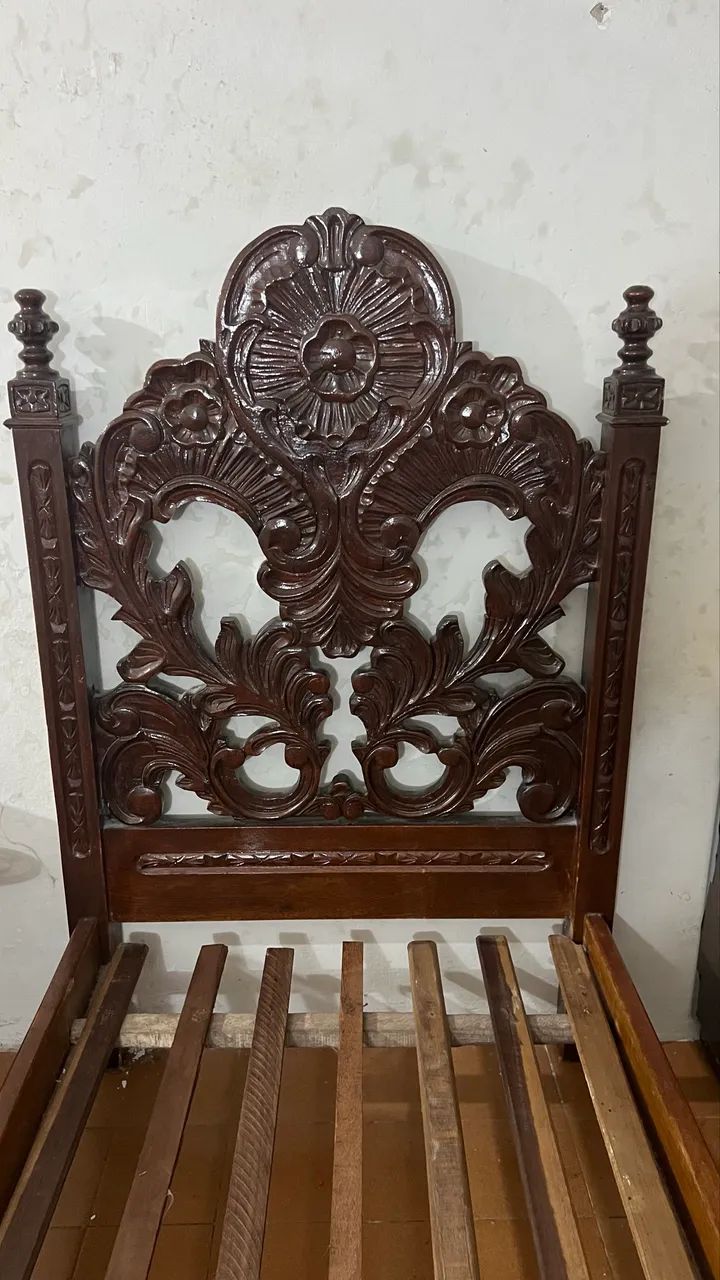 Cama Solteirão Colonial Antiga  - Foto 3