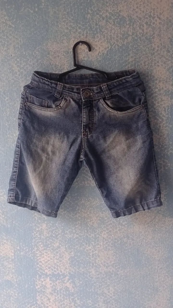 Bermuda jeans infantil 