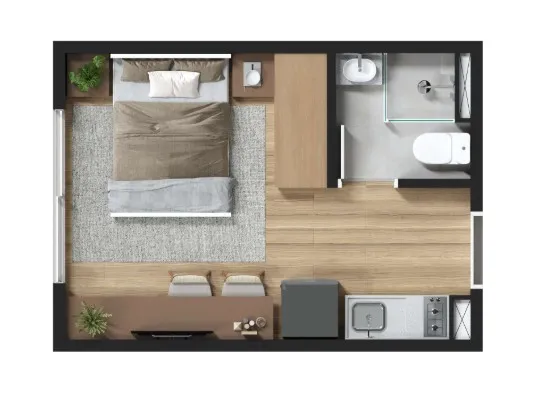 PLANTA 28m²