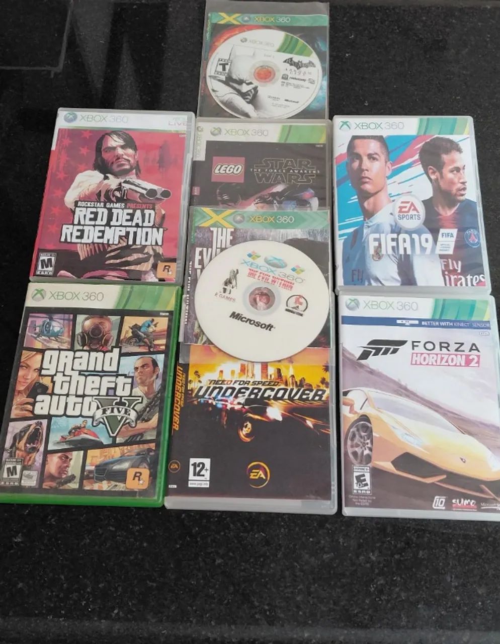 Xbox360 com kinect+controles com fio e jogos - Foto 3