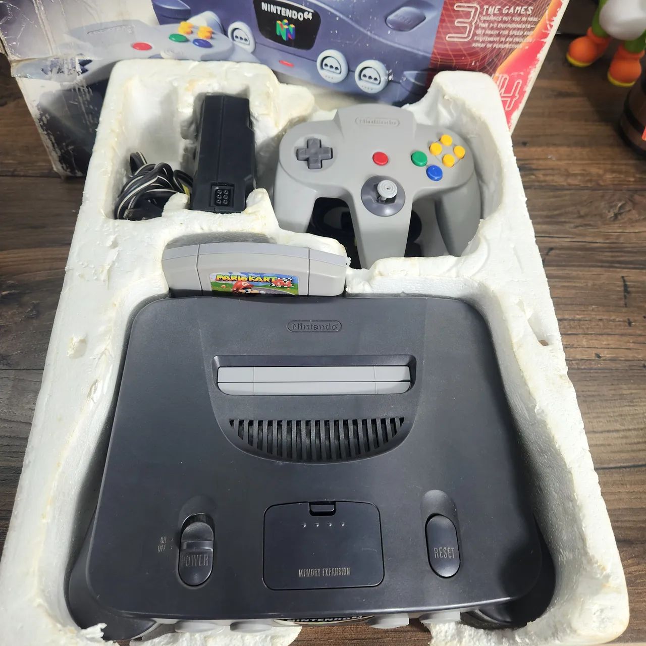 Nintendo 64 original com jogo Mario kart  - Foto 4