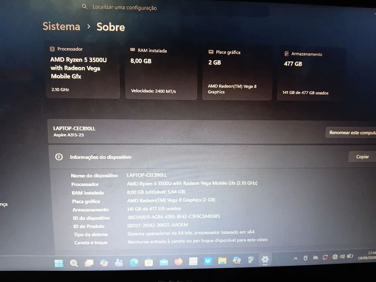 Notebook Acer Aspire 3 - Foto 4