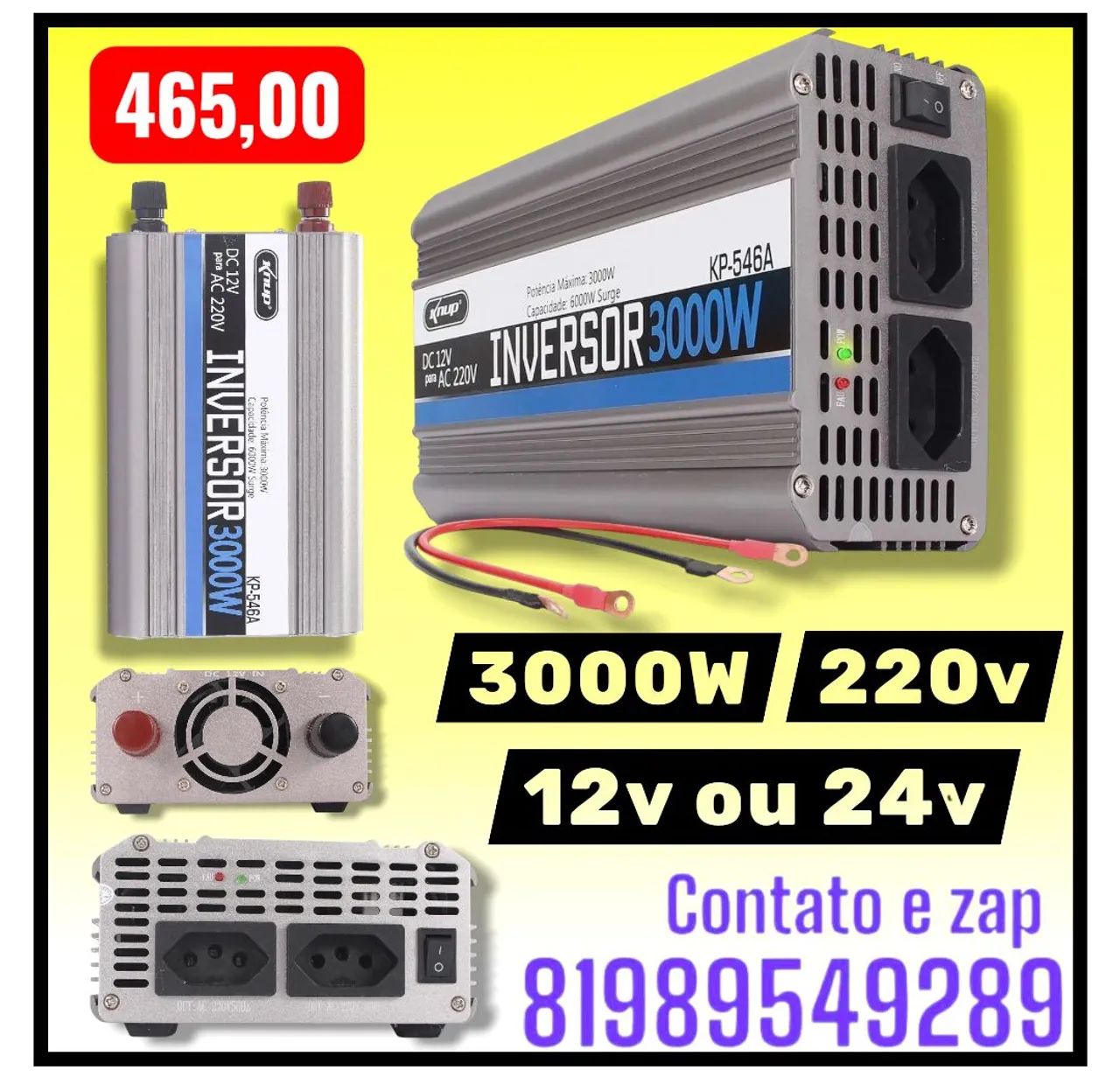 Inversor 3000w 