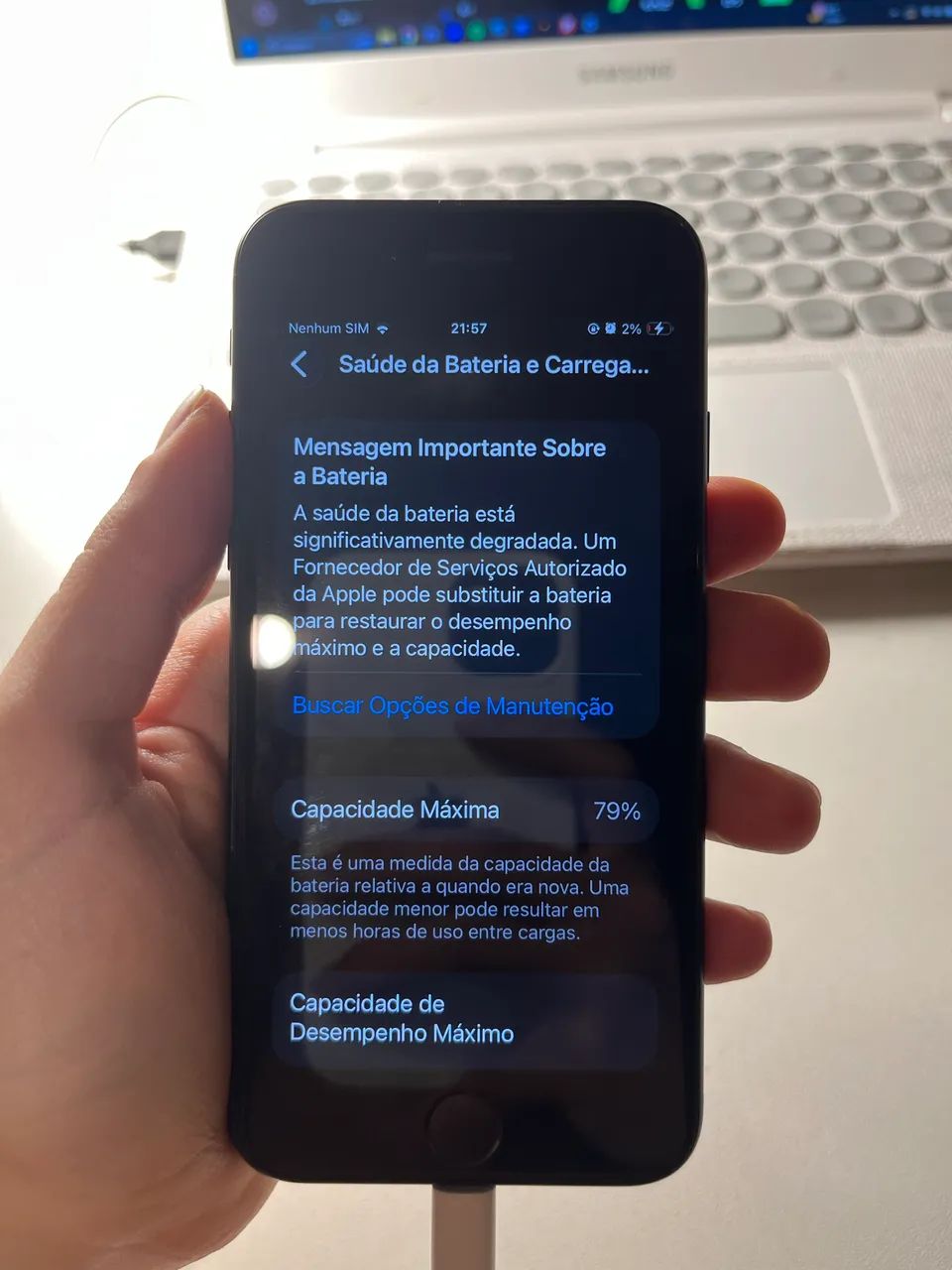 IPHONE SE SEMINOVO SEGUNDA GERAÇÃO  - Foto 5