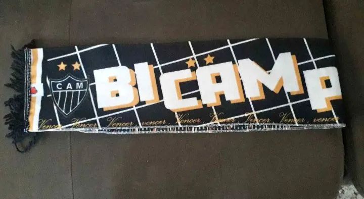 Cachecol Atlético MG bicampeão Brasileiro 2021 