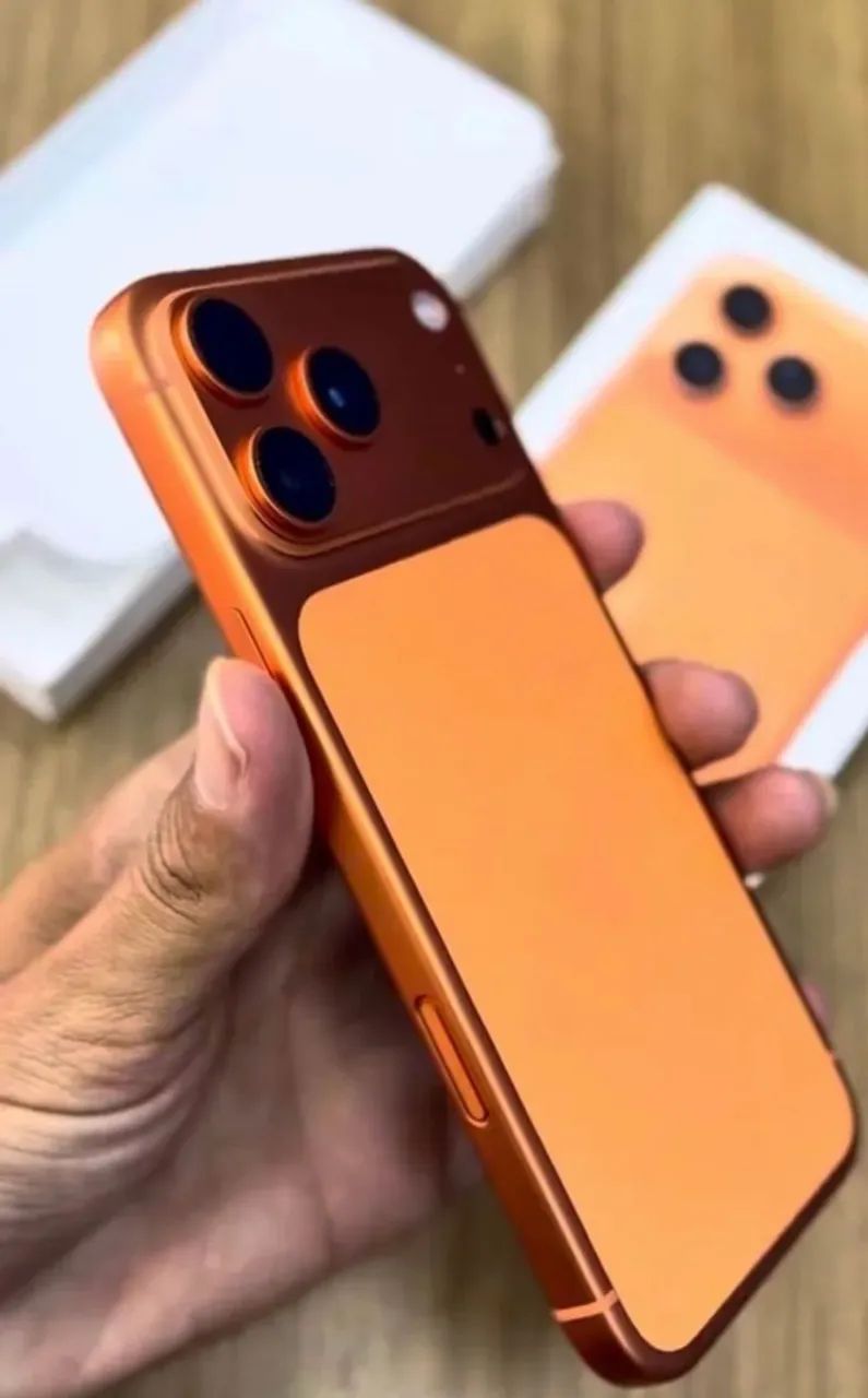 Troco IPhone 17 pro max Laranja no Silver - Foto 3
