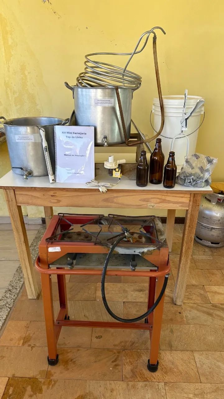 MINI KIT CERVEJARIA ARTESANAL 20 LITROS - RETIRADA EM OURO BRANCO/MG