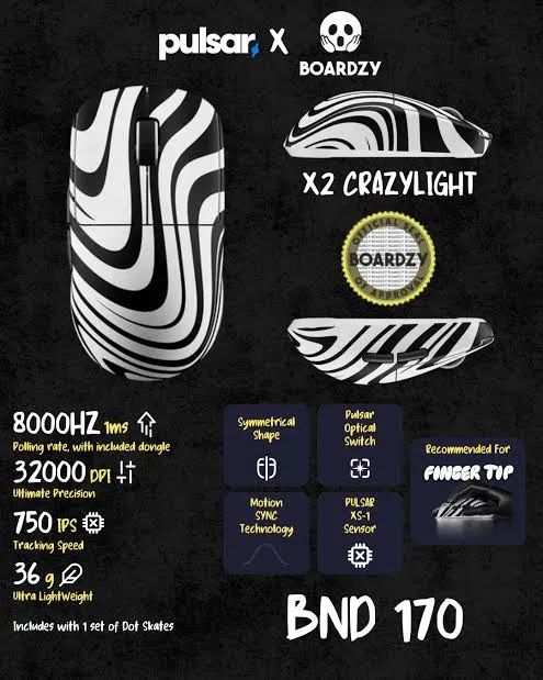 Mouse Pulsar Crazylight Boardzy