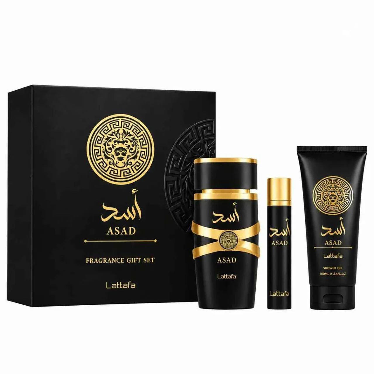 Kit Lattafa Asad Gift Set - Perfume Marcante e Sofisticado - Foto 2