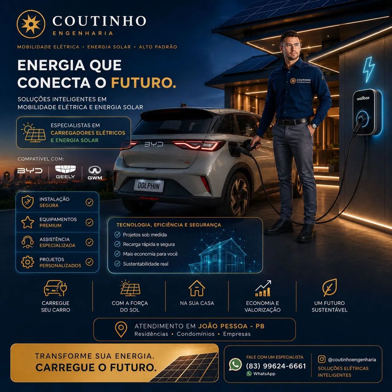 Instalação de WallBox - Coutinho Engenharia - Foto 3
