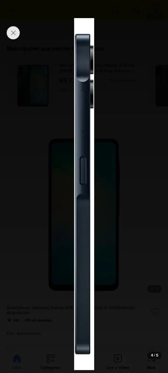 Celular Samsung Galáxy A06 5G preto - Foto 3
