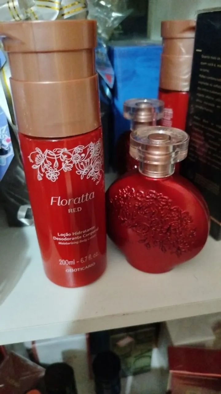 Perfume floratta red é o hidratante de 200ml 