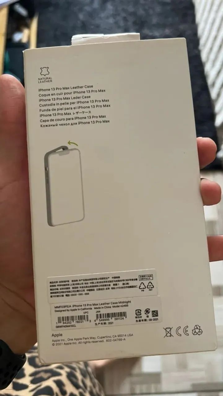 CAPA ORIGINAL APPLE DE COURO 13 PRO MAX - Foto 3