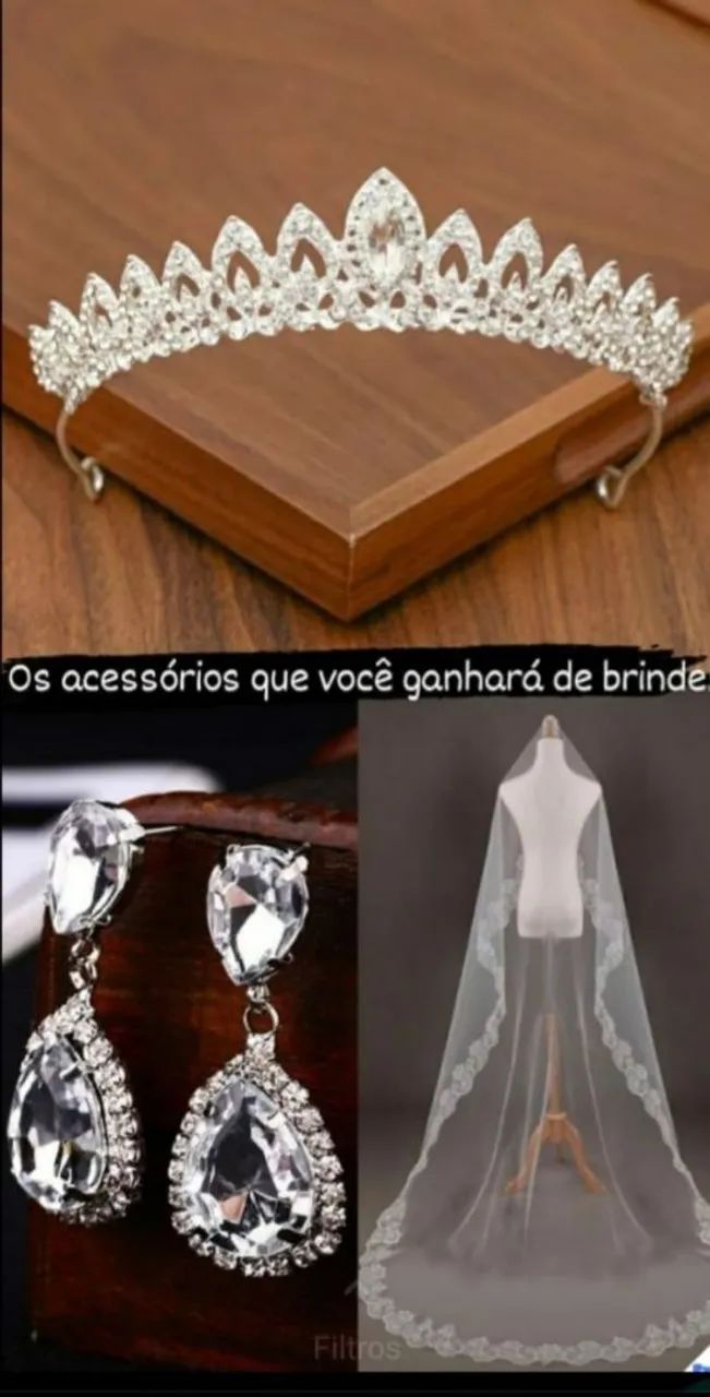 Vestido de noiva novo (com buquê) - nunca usado - Foto 2