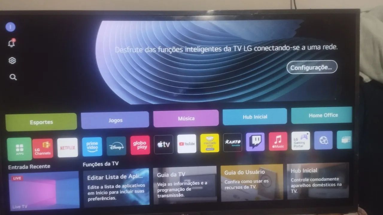 Tv LG  43 polegadas smart  imagem incrível e som de alta qualidade 
