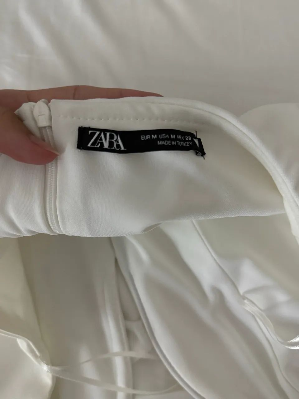 Vestido branco Zara  - Foto 4