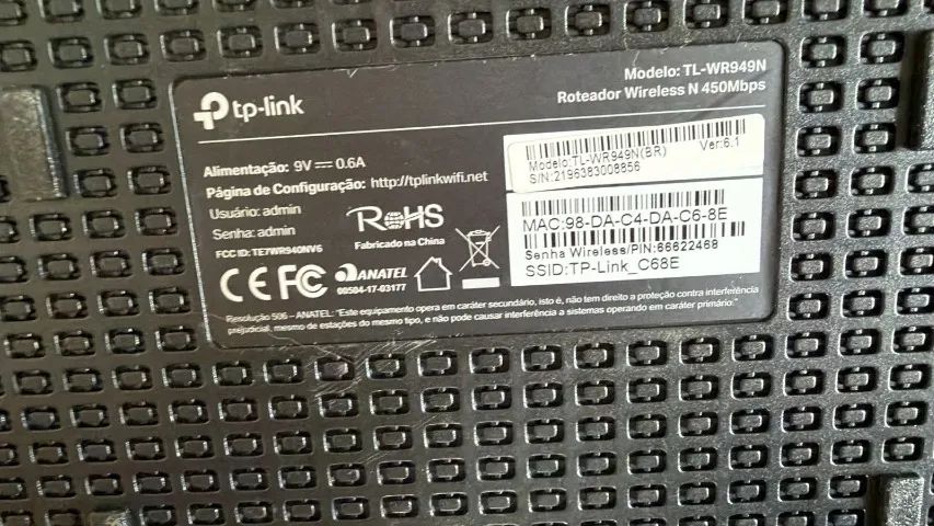 Roteador TP Link TL-WR949N 450Mbps 9V sem uso - Foto 2