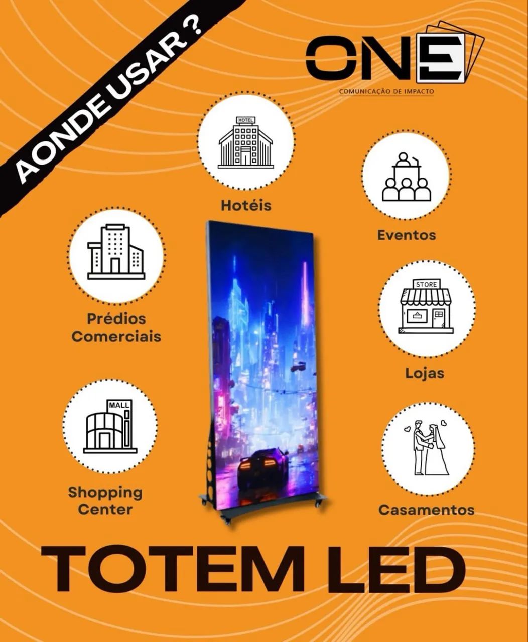Painel de led P2.5 0,80x2m - Foto 3