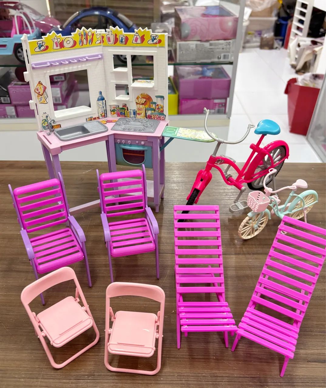 Lote móveis barbie 