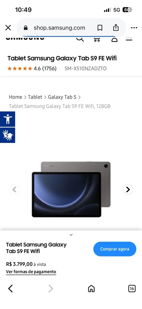 Tablet S9 fe  - Foto 3