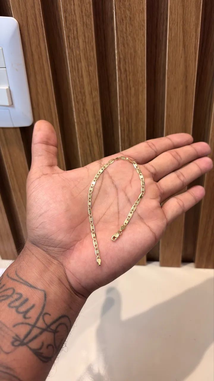 Pulseira de ouro 18k 3.3g/21cm 